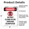 Signmission Do Not Climb In Or, 3.5 in W x Rectangle, Vinyl Decal OS-2PACK-DS-D-35-V-2097 - alternate 2